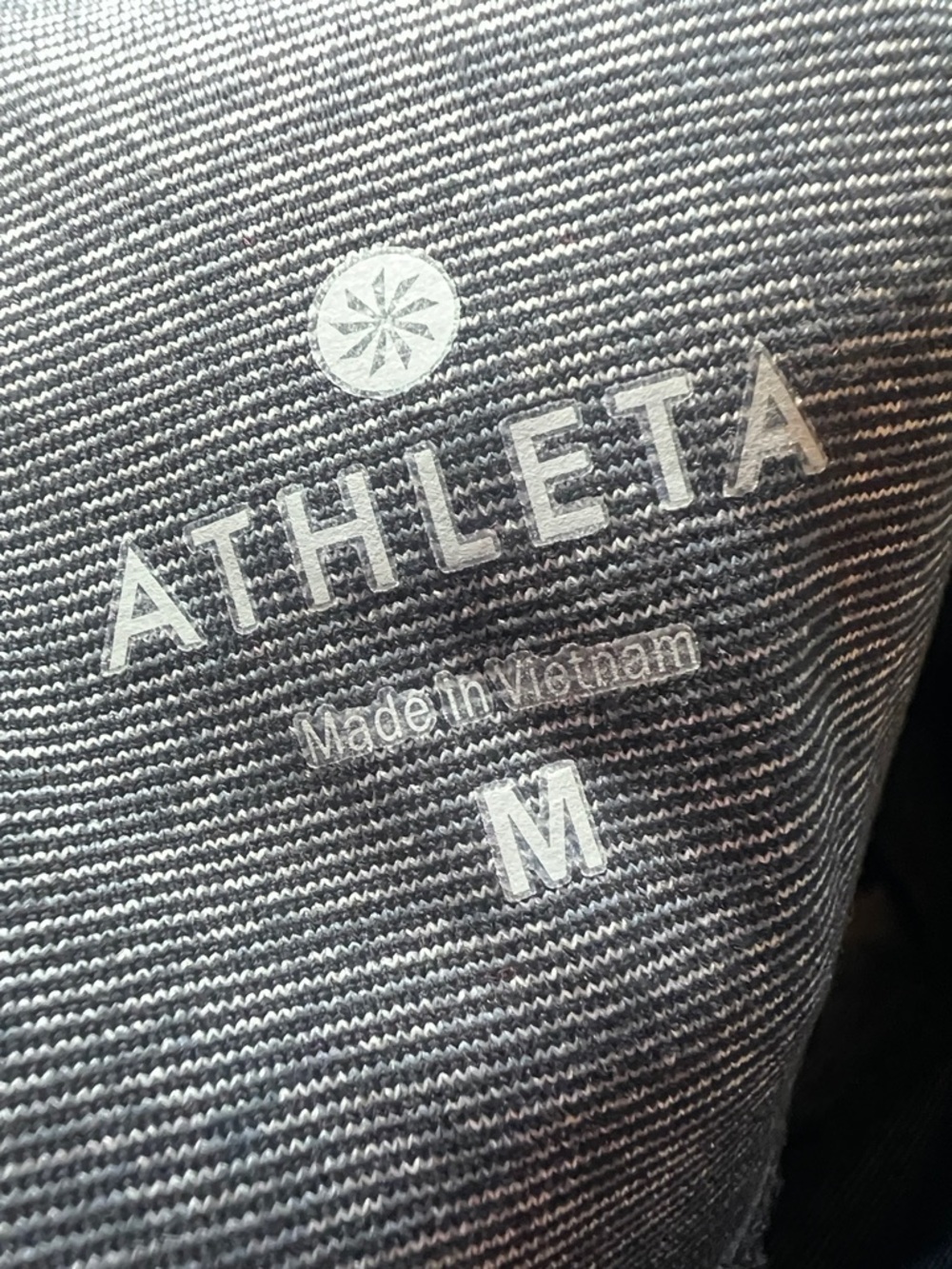 Athleta Chaturanga To Town High Rise Capri Leggings pocket Gray Space Dye Medium - Picture 10 of 10